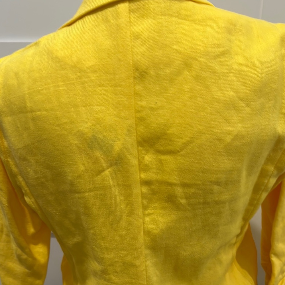 MICHAEL Michael Kors Yellow Linen Blazer - Picture 8 of 16
